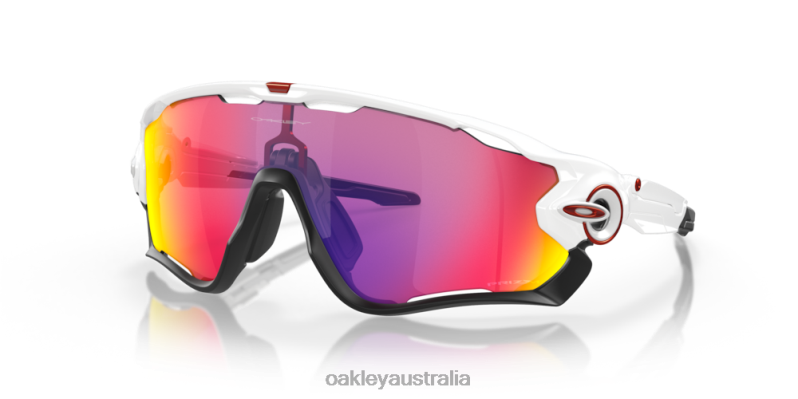 Jawbreaker Prizm Road Lenses, Polished White Frame Oakley2ZJX399